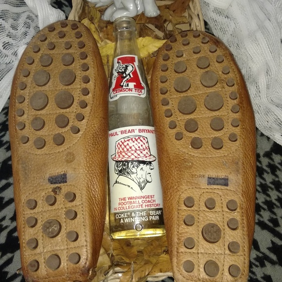 Tory Burch Tan Leather Loafers EUC Size 10 - Picture 4 of 8